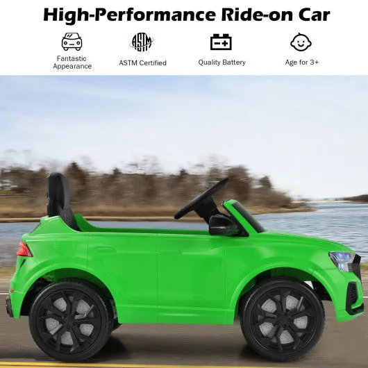 12 V Licensed Audi Q8 Kids Cars to Drive with Remote Control-Green