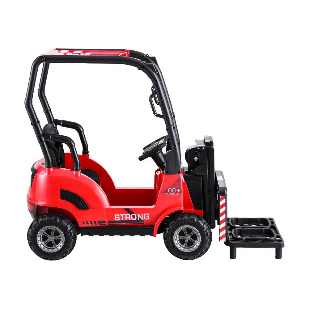 12V Red Kids Ride On Forklift Car w/ Horn & Remote - Rigo
