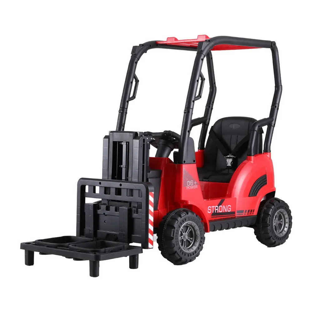 12V Red Kids Ride On Forklift Car w/ Horn & Remote - Rigo