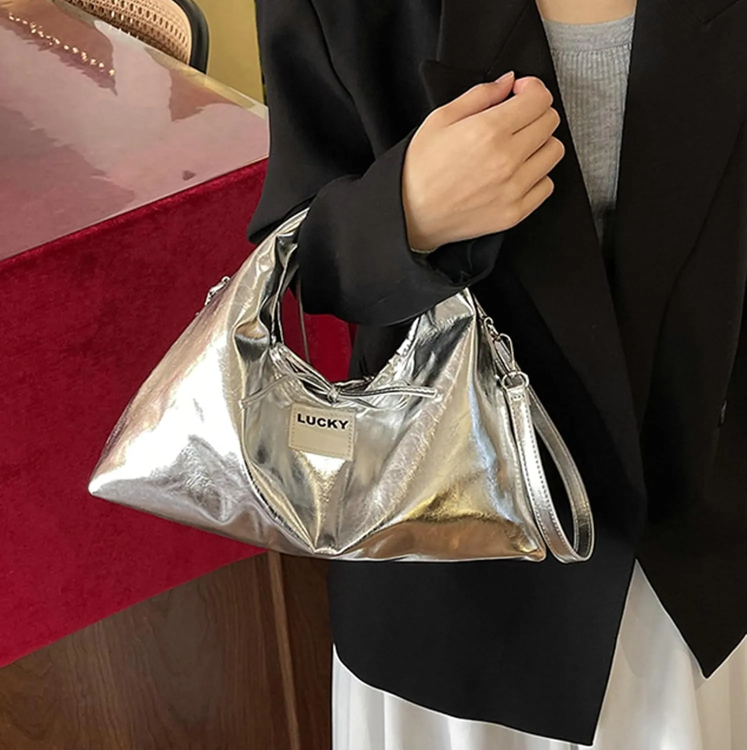 2025 Stylish PU Leather Tote Bag Women Crossbody Everyday Satchel Style Handbags Clutch
