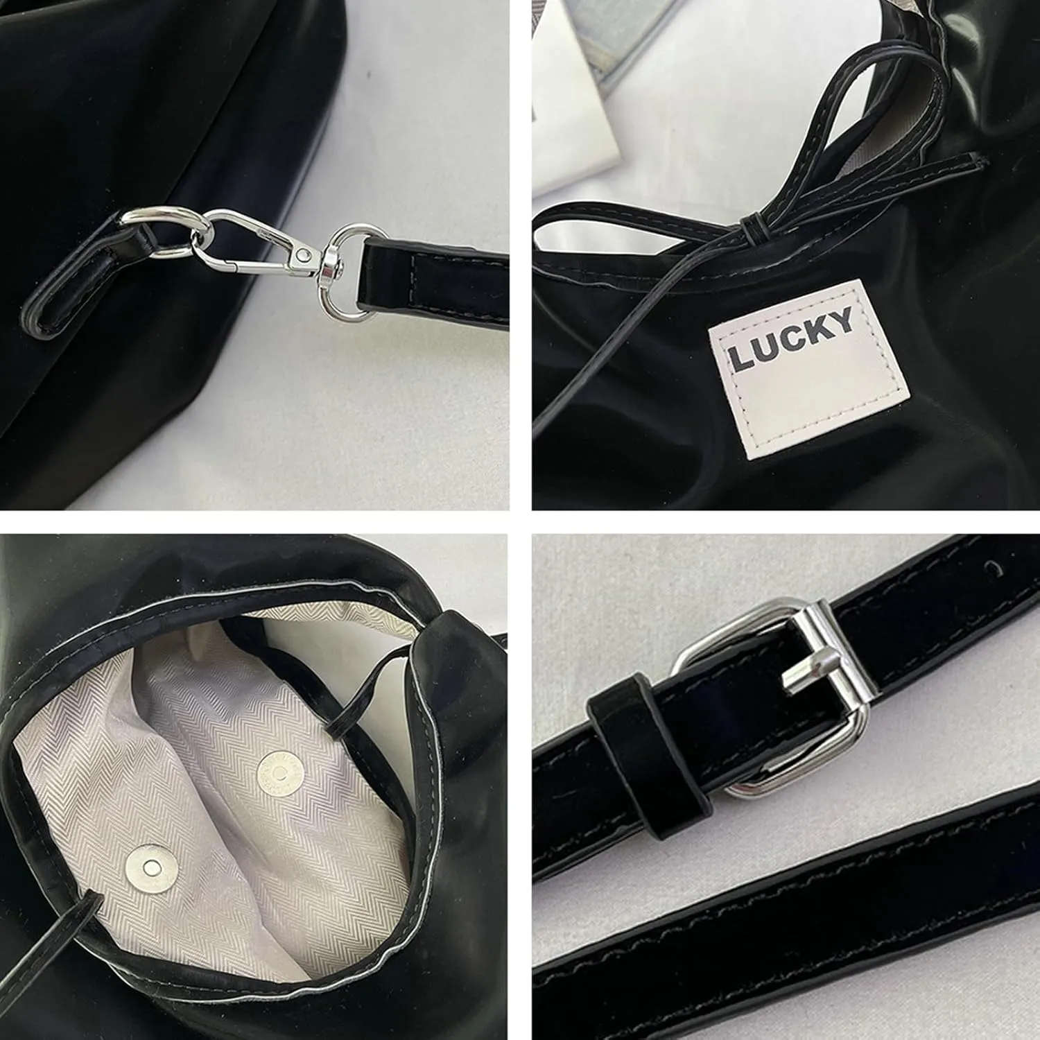 2025 Stylish PU Leather Tote Bag Women Crossbody Everyday Satchel Style Handbags Clutch