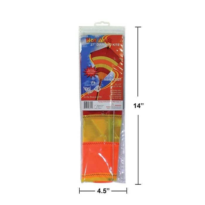 27" Hot Arch Diamond Kite