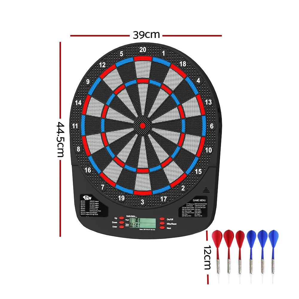 32-Game Electronic Dartboard Set with LCD Display, Soft Tips