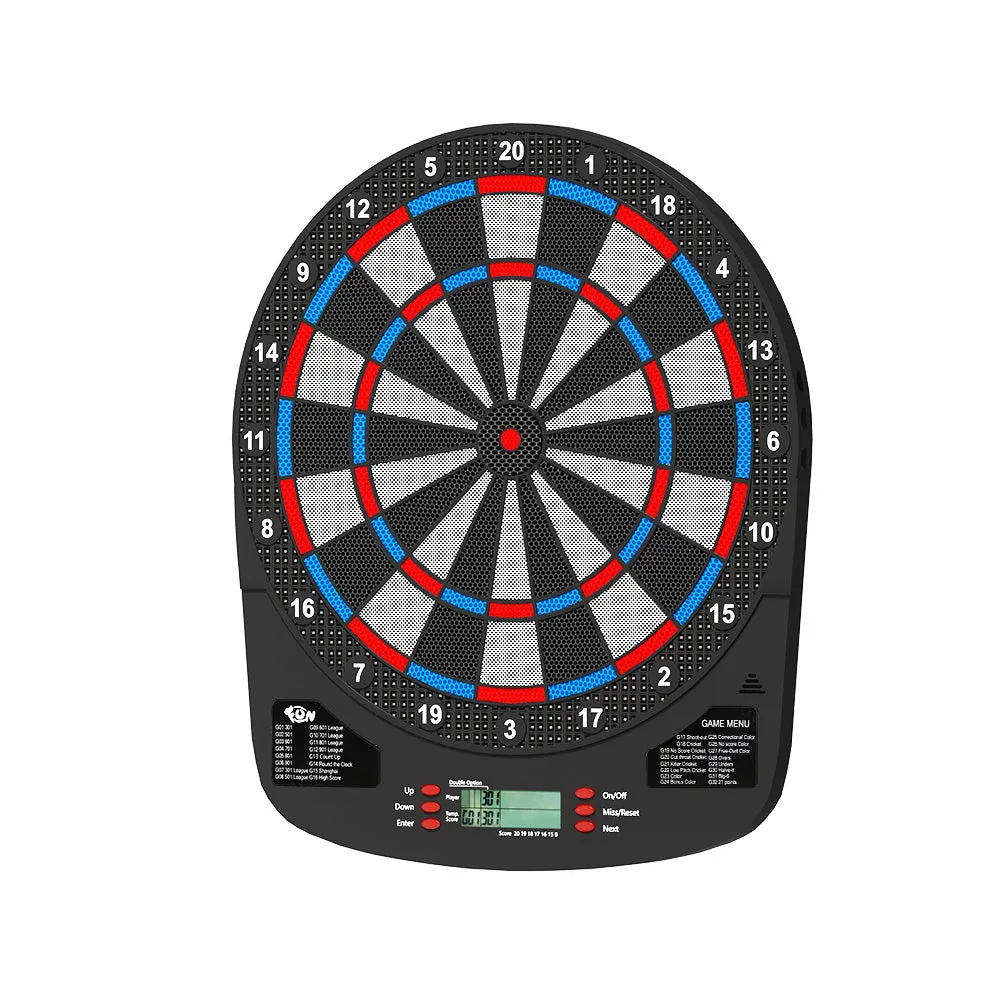 32-Game Electronic Dartboard Set with LCD Display, Soft Tips