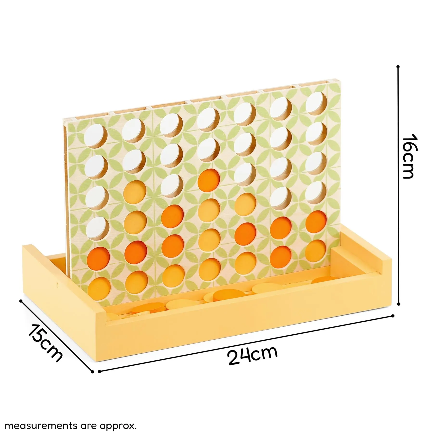 4 In A Row Classic Wooden Board Game