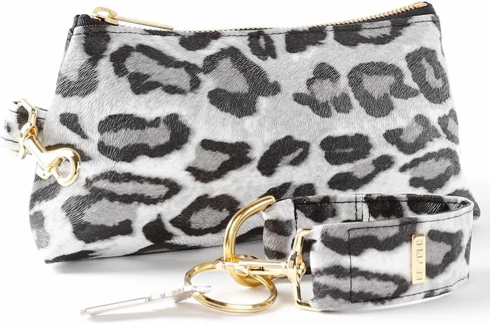 4-Piece Wristlet Set - Key Ring Bracelet & 3 Womens Bags Womens Faux Leather Purses & Handbags Classic Clutch Purse