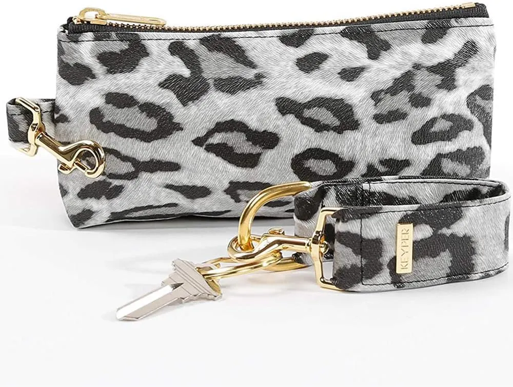 4-Piece Wristlet Set - Key Ring Bracelet & 3 Womens Bags Womens Faux Leather Purses & Handbags Classic Clutch Purse