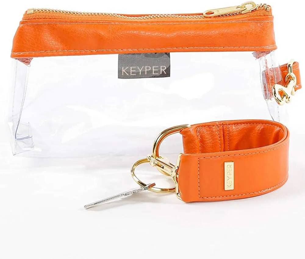 4-Piece Wristlet Set - Key Ring Bracelet & 3 Womens Bags Womens Faux Leather Purses & Handbags Classic Clutch Purse
