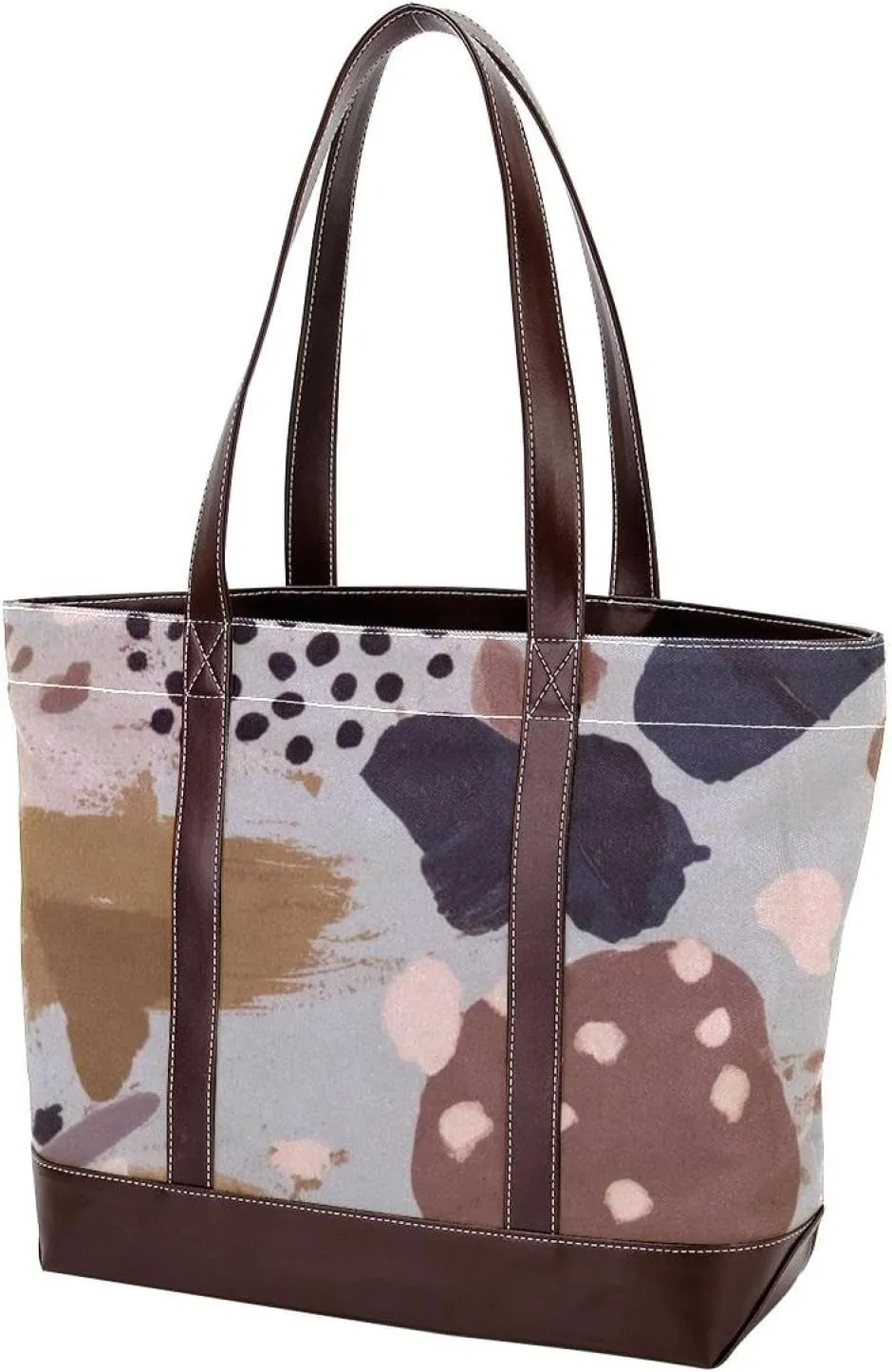 Abstract Art-154 Tote Bags Durable Leather Canvas Purses and Handbags for Women Top Handle Shoulder Satchel Hobo Bags