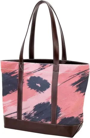 Abstract Art-169 Tote Bags Durable Leather Canvas Purses and Handbags for Women Top Handle Shoulder Satchel Hobo Bags