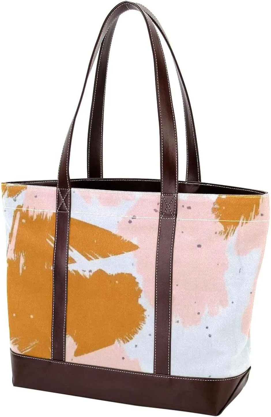 Abstract Art-184 Tote Bags Durable Leather Canvas Purses and Handbags for Women Top Handle Shoulder Satchel Hobo Bags