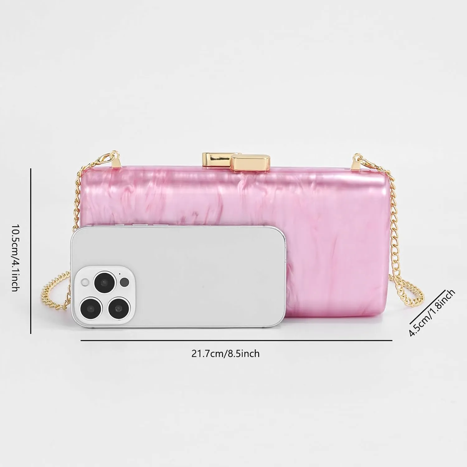 Acrylic Clutch Purse,Shell Wedding Guest Dresses For Women Pearl Handbag Bride Evening Clutches Shoulder Crossbody