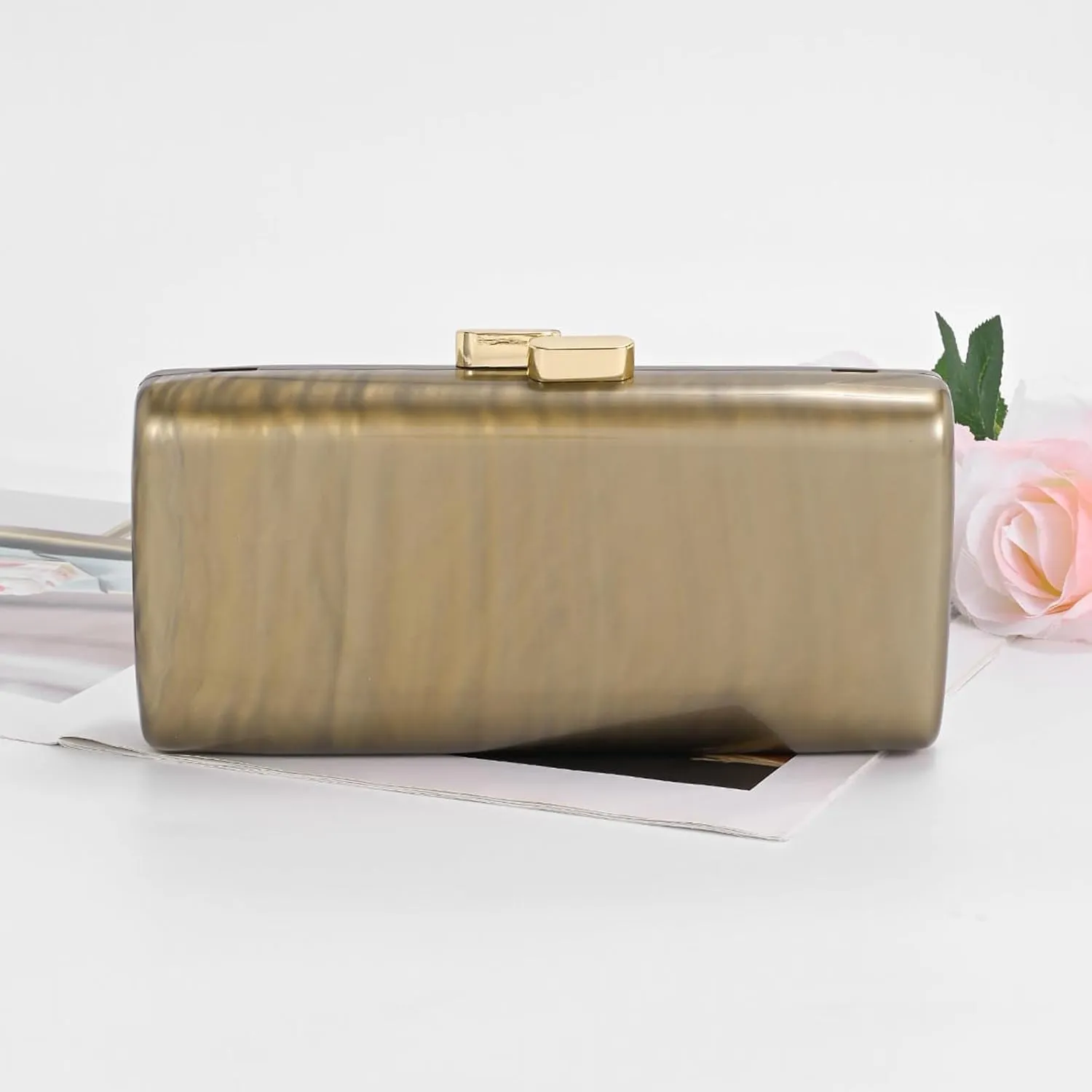 Acrylic Clutch Purse,Shell Wedding Guest Dresses For Women Pearl Handbag Bride Evening Clutches Shoulder Crossbody