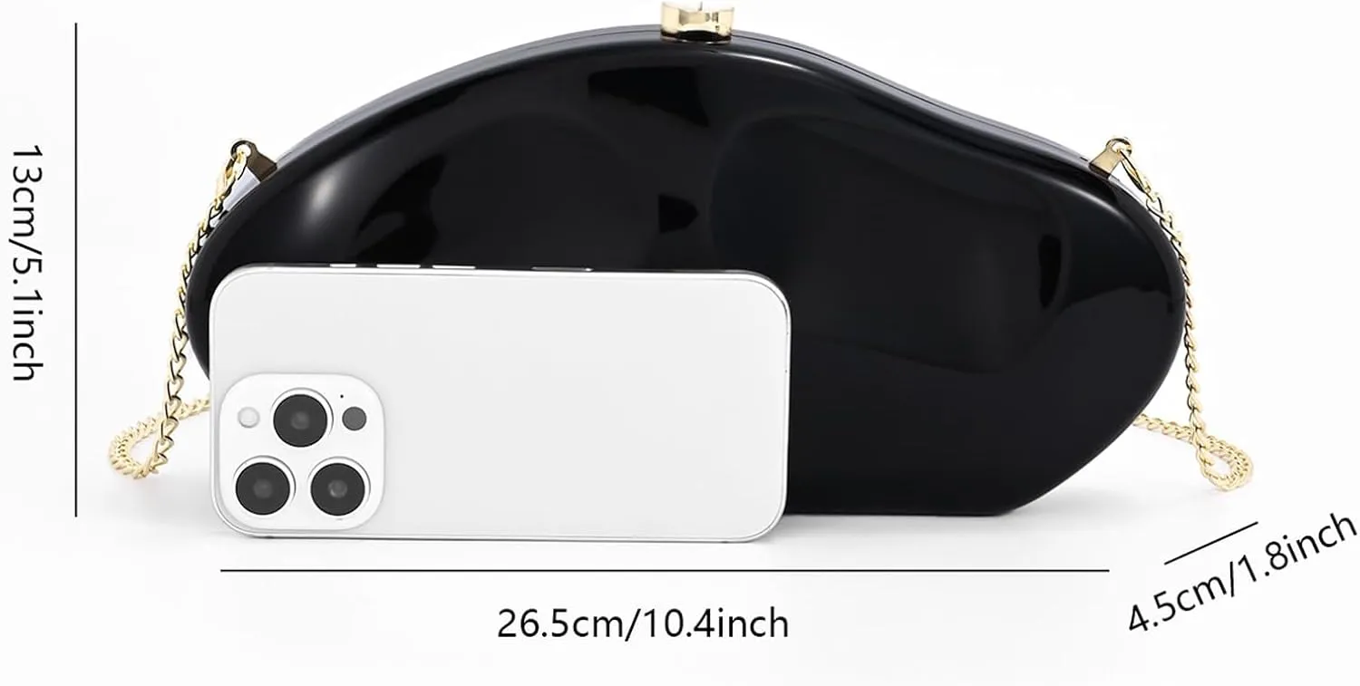 Acrylic Clutch Purse,Womens Wedding Guest Dresses For Women Handbag Bride Evening Clutches Cocktail Chain Mini Sexy Novelty