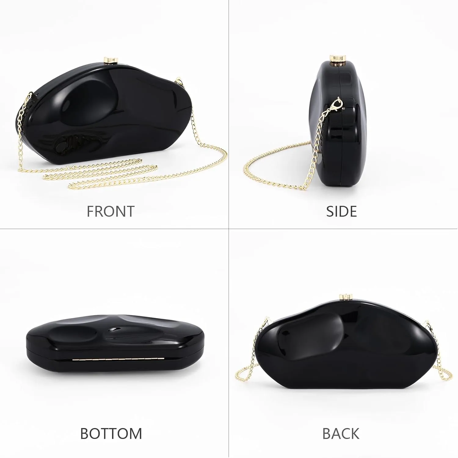 Acrylic Clutch Purse,Womens Wedding Guest Dresses For Women Handbag Bride Evening Clutches Cocktail Chain Mini Sexy Novelty