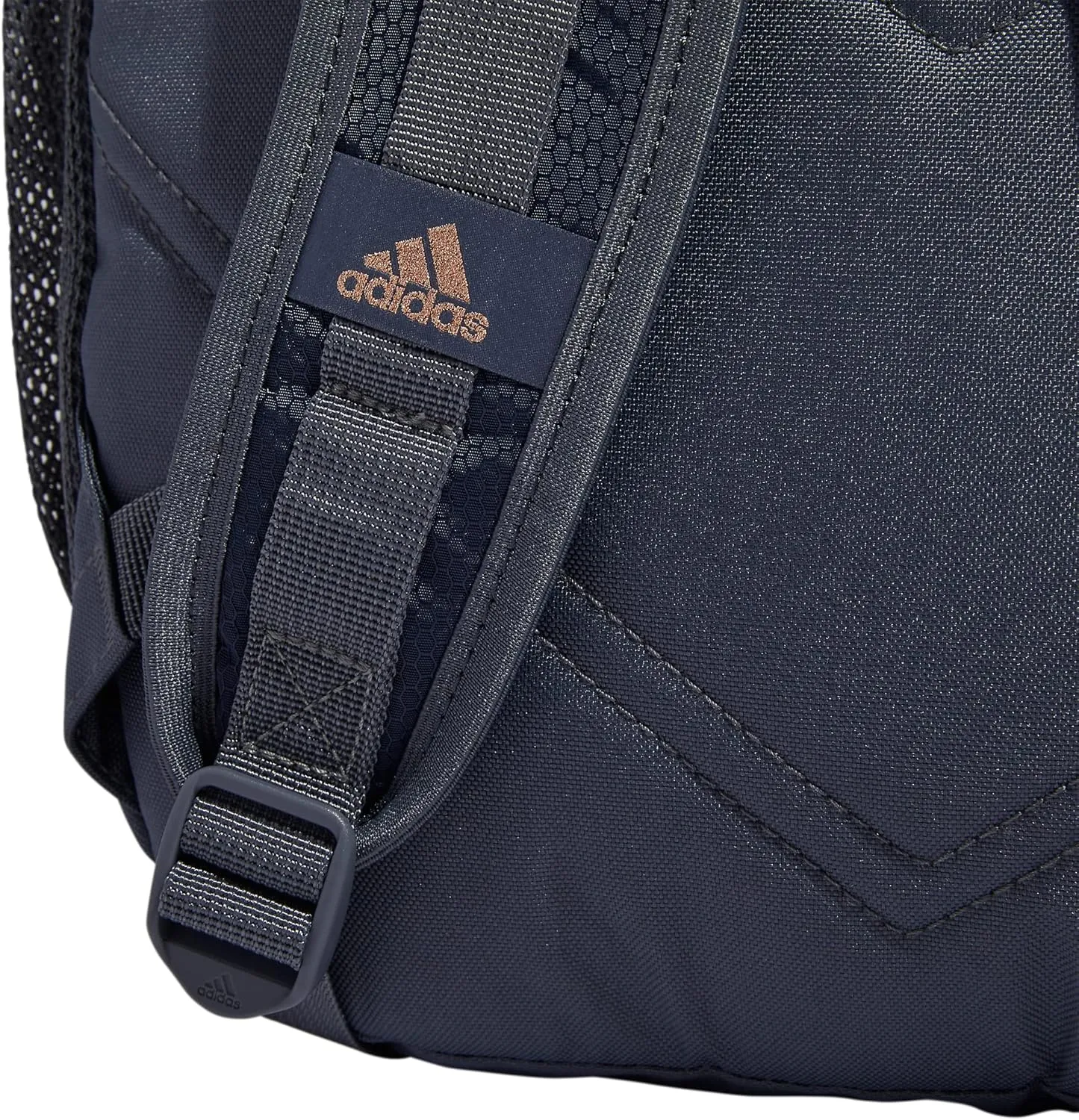 adidas Excel Backpack, Durable Large Athletic Laptop Bag, Shadow Navy/Onix Grey/Rose Gold, One Size