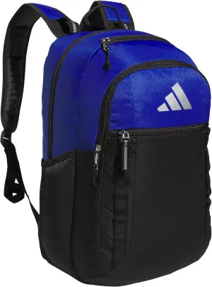 adidas Excel Backpack, Durable Large Athletic Laptop Bag, Team Royal Blue/Black/Silver Metallic, One Size