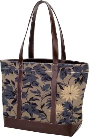 Aesthetic Leaves-643 Tote Bags Durable Leather Canvas Purses and Handbags for Women Top Handle Shoulder Satchel Hobo Bags