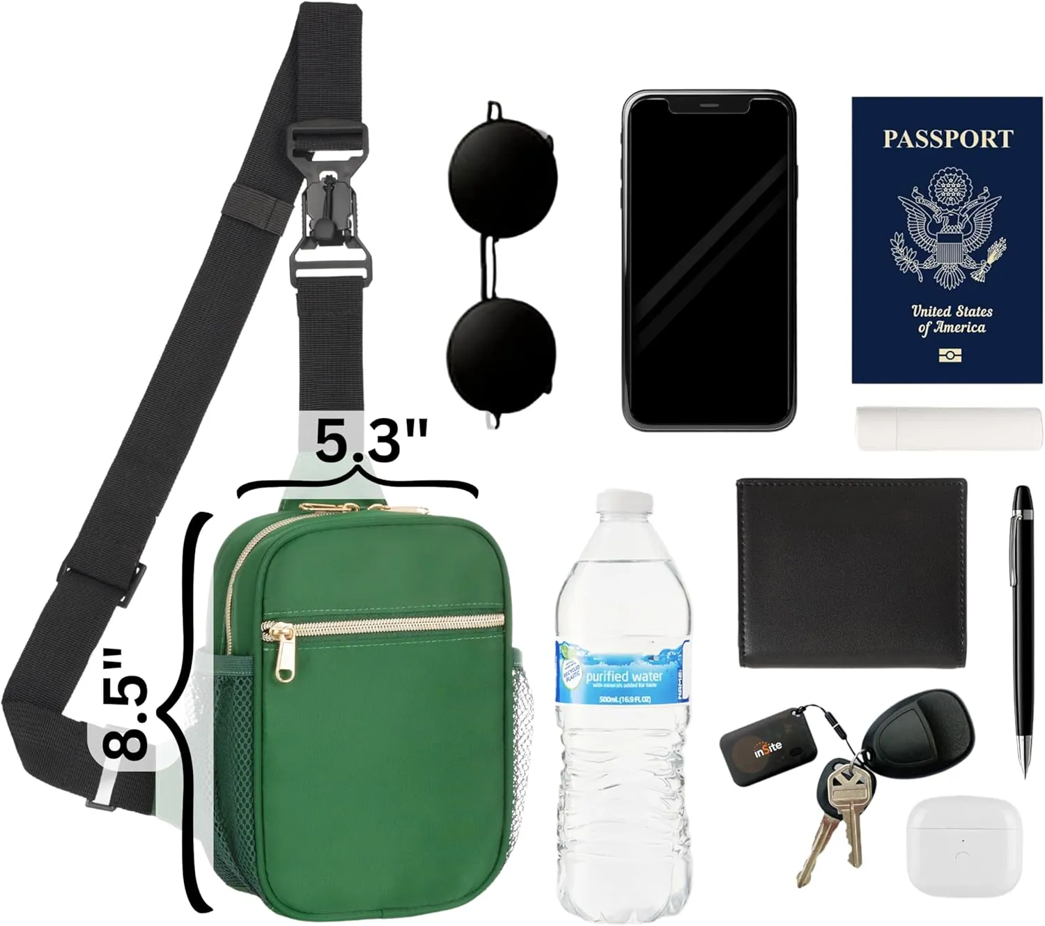 Anti Theft Crossbody Bags for Women & Men Sling Bag with RFID Blocking Travel Crossbody Bags for Women Crossbody Purse
