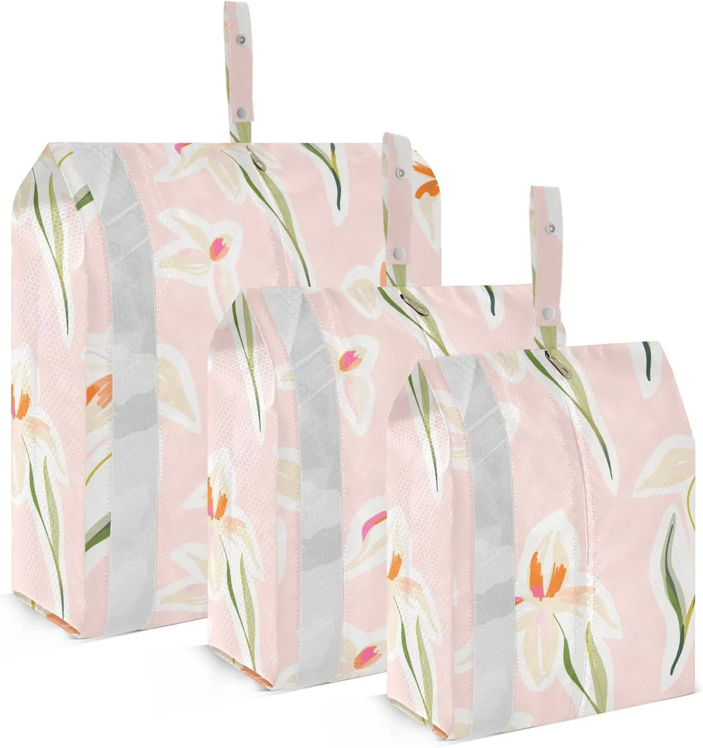 Artistic Flowers Packing Cubes for Travel, Lightweight Travel Packing Organizers Luggage Bags for Travel Accessories Travel Essentials