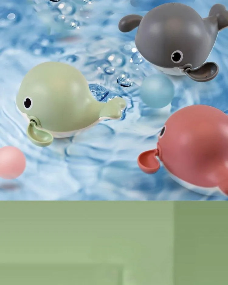 Baby Bath Toys Animal Cute Cartoon Tortoise Crab Classic Baby Water Toy Infant Swim Chain Clockwork Toy For Kid 2020 Newest