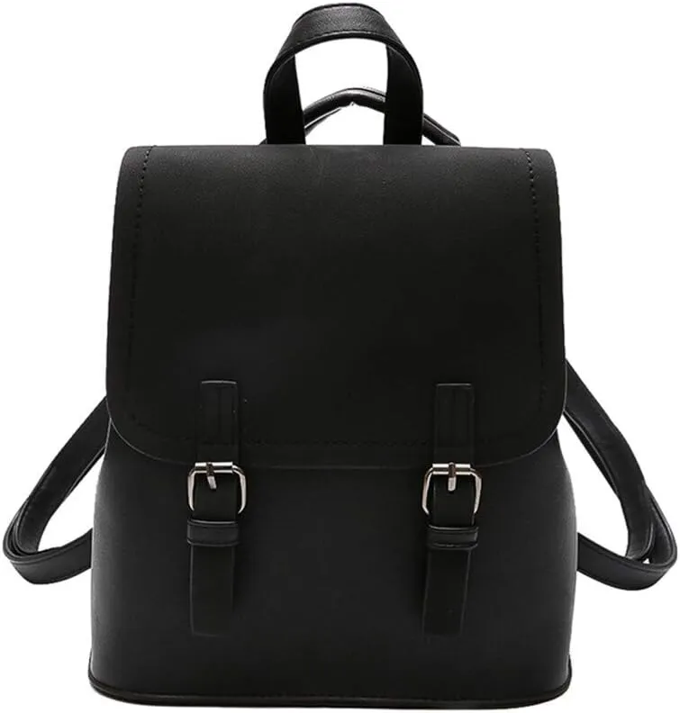 Backpack for women Fashion Girl Style Travel Shouder Bag Backpacks Female Bags Lady (Black)