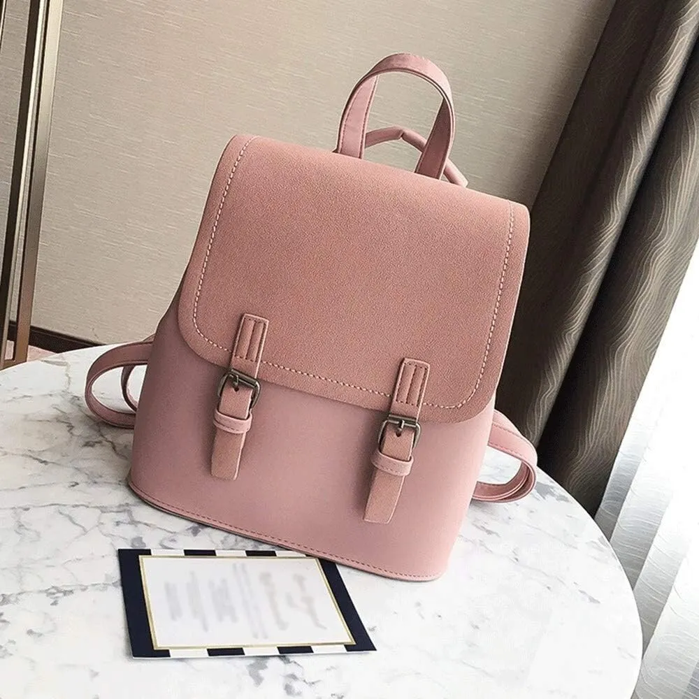 Backpack for women Fashion Girl Style Travel Shouder Bag Backpacks Female Bags Lady (Black)