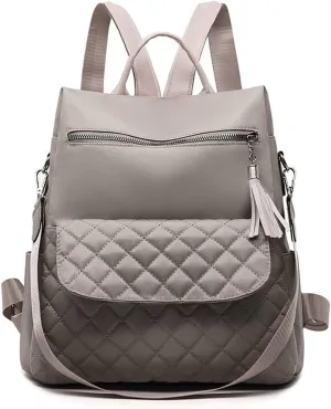 Backpack women Backpacks Large Capacity Female School Bag Casual Laptop For Ladies Bags (Gray)