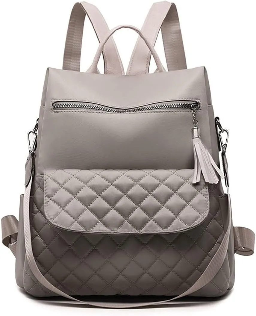 Backpack women Backpacks Large Capacity Female School Bag Casual Laptop For Ladies Bags (Gray)