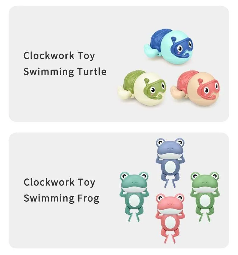Bath Toys Baby Water Game Faucet Shower Rubber Duck Waterwheel Dabbling Water Spray Set For Kids Animals Bathroom Summer Toys