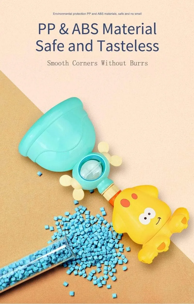Bath Toys Baby Water Game Faucet Shower Rubber Duck Waterwheel Dabbling Water Spray Set For Kids Animals Bathroom Summer Toys