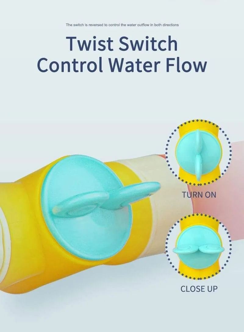 Bath Toys Baby Water Game Faucet Shower Rubber Duck Waterwheel Dabbling Water Spray Set For Kids Animals Bathroom Summer Toys