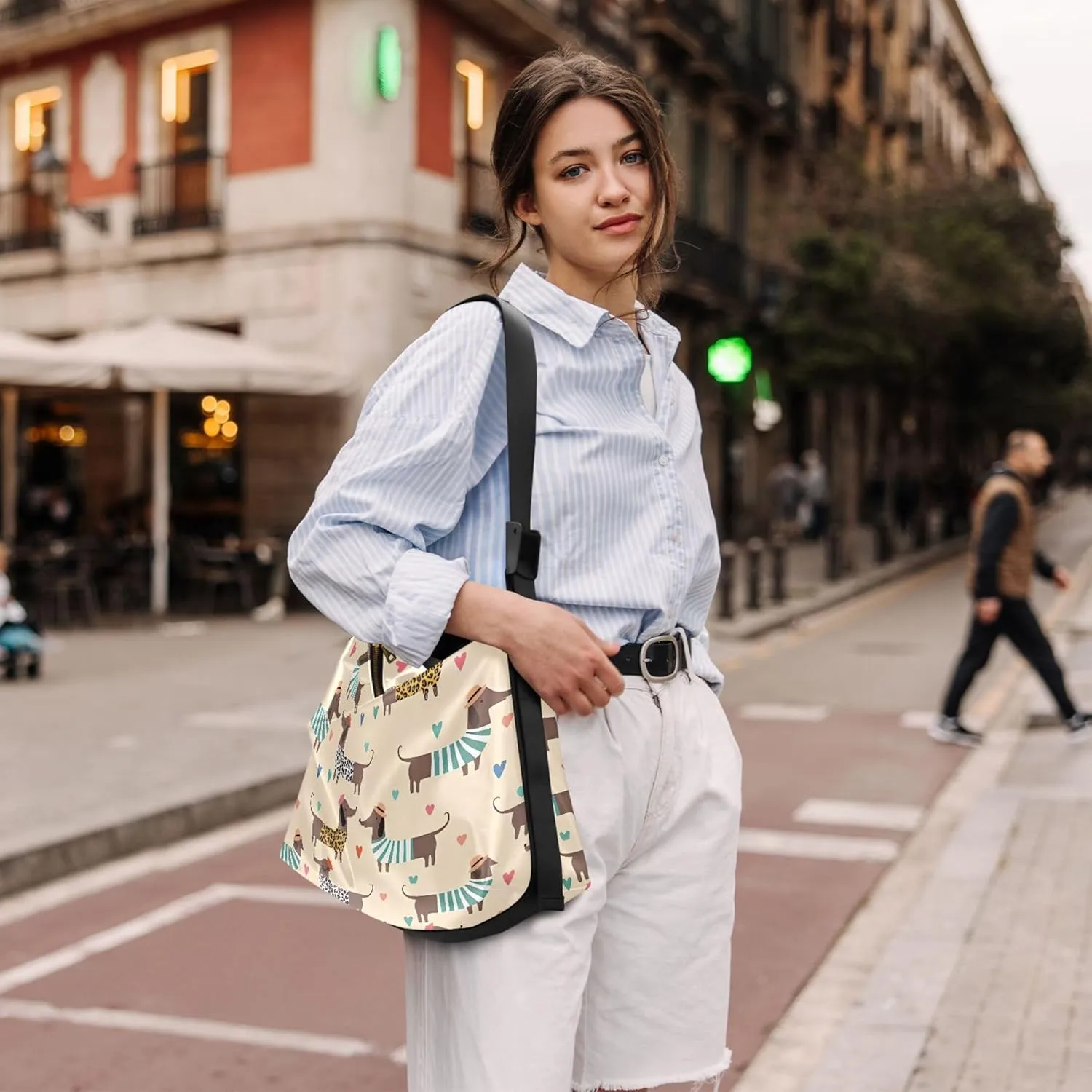 Bear Panda Polar Black White PU Leather Western Purse Hobo Large Crossbody Bags Floral Animal Print Women Bag