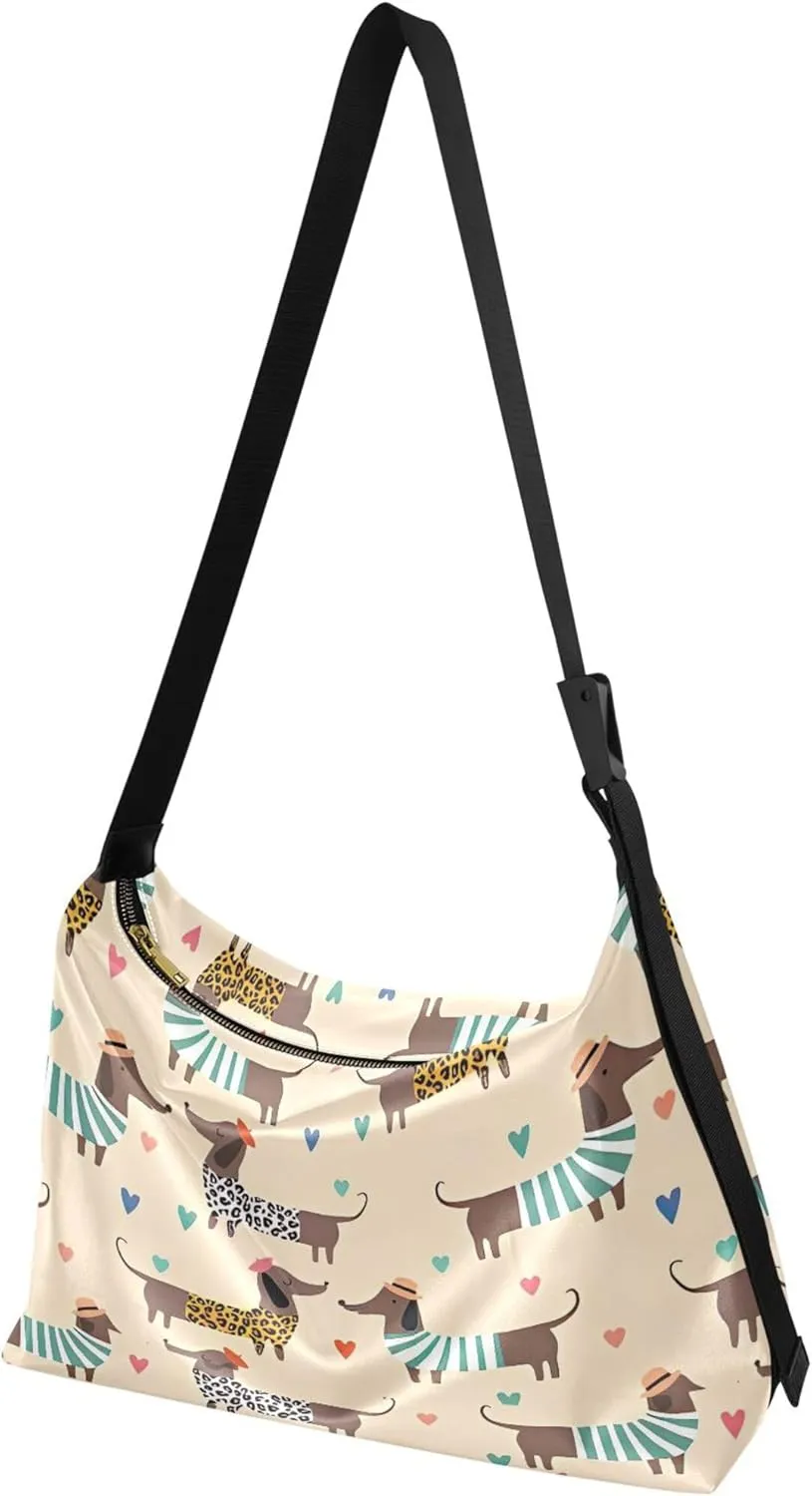 Bear Panda Polar Black White PU Leather Western Purse Hobo Large Crossbody Bags Floral Animal Print Women Bag