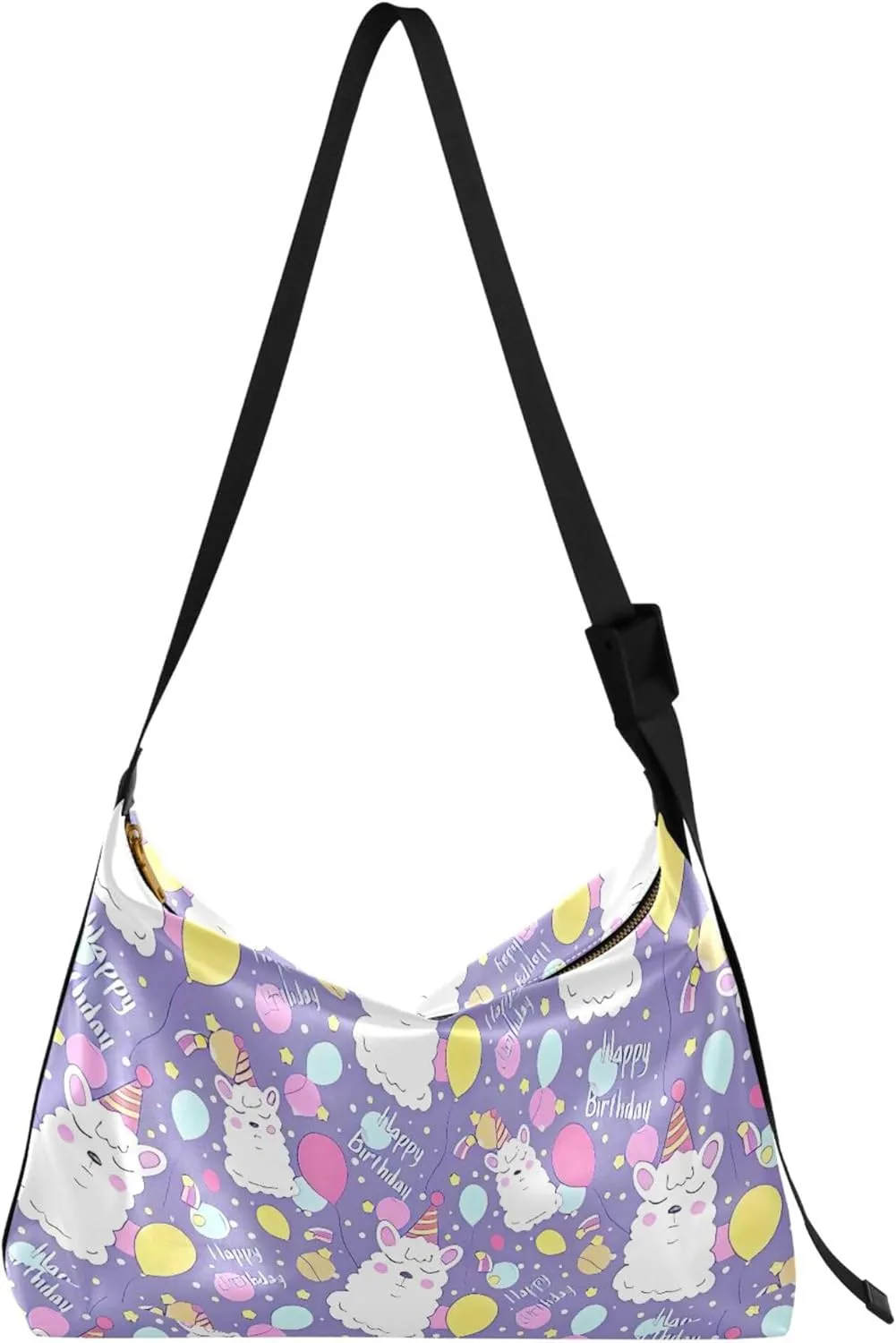 Bear Panda Polar Black White PU Leather Western Purse Hobo Large Crossbody Bags Floral Animal Print Women Bag