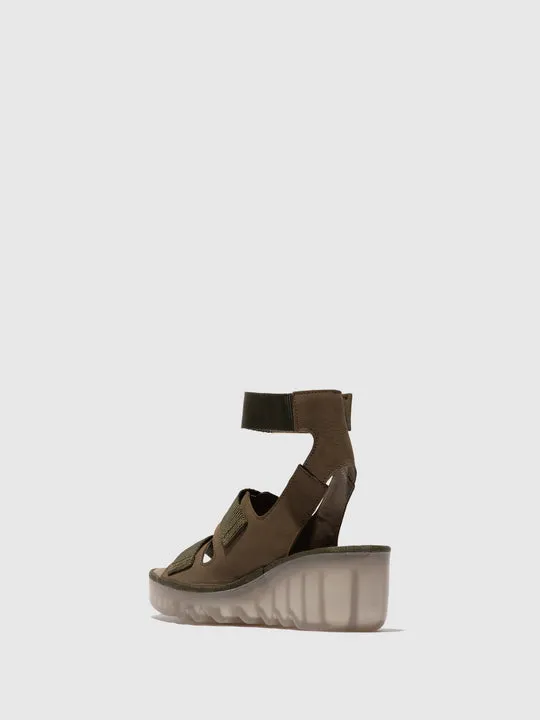 Bech Cupido Velcro Sandal - Khaki