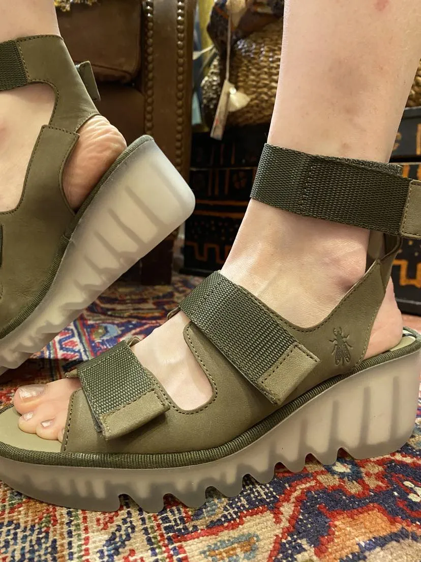 Bech Cupido Velcro Sandal - Khaki