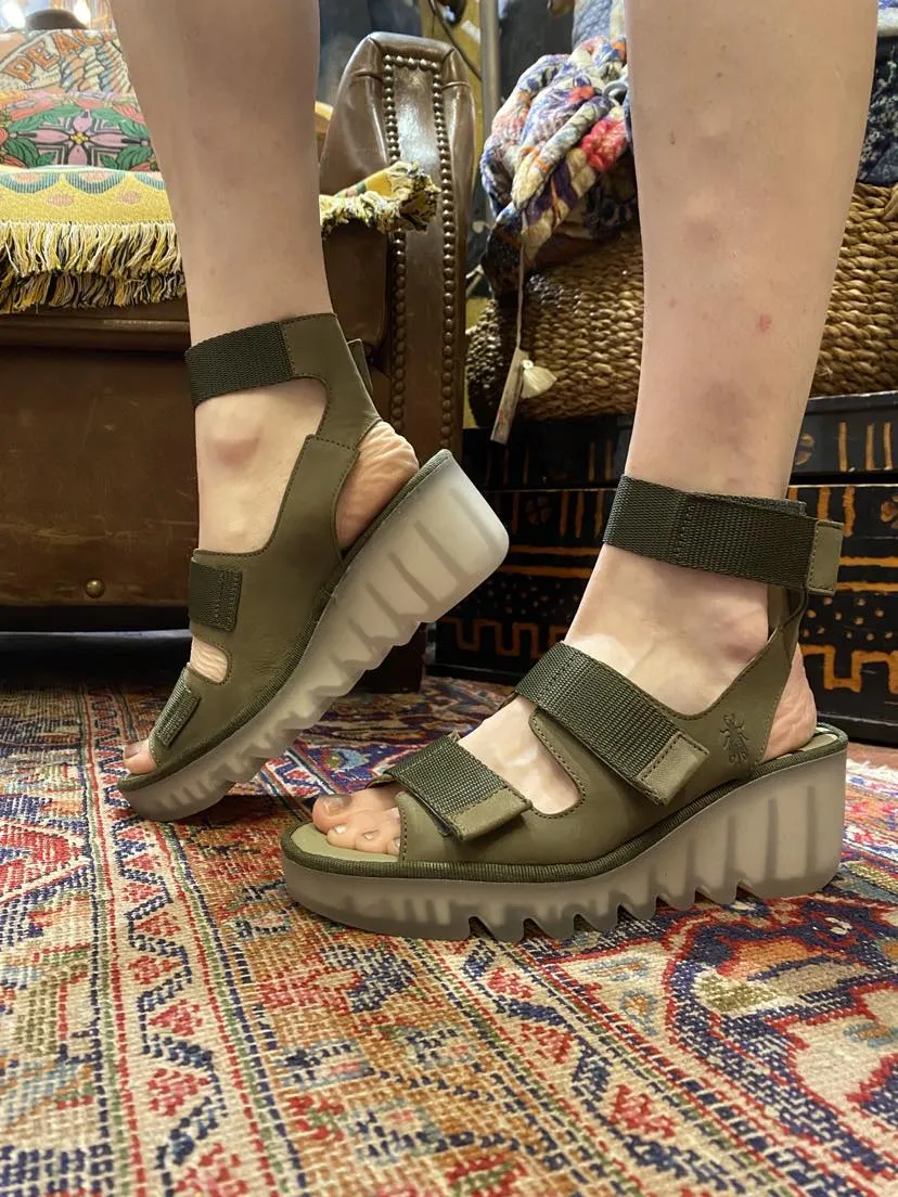Bech Cupido Velcro Sandal - Khaki