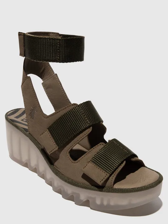 Bech Cupido Velcro Sandal - Khaki