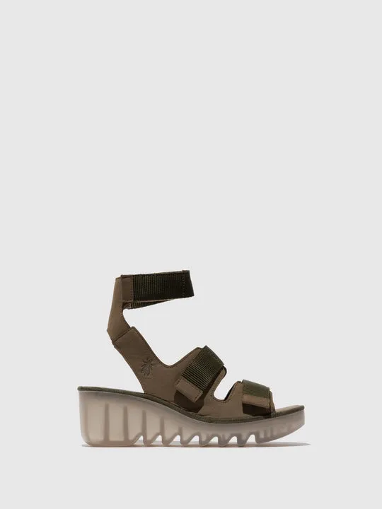 Bech Cupido Velcro Sandal - Khaki