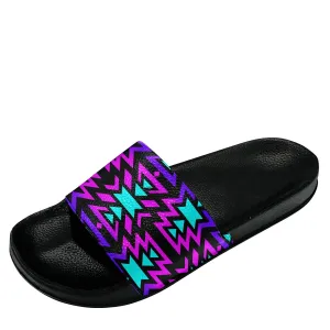 Black Fire Winter Sunset Slide Sandals