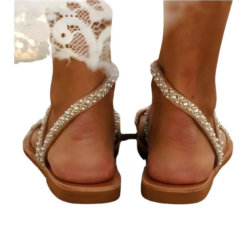 Bohemian Rhinestone Sandals