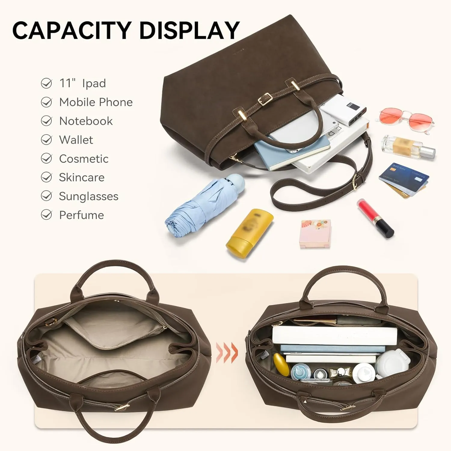 BOSTANTEN Top Handle Purses for Women Satchel Bag Suede Vegan Leather Tote Bags Crossbody Handbags with Adjustable Strap