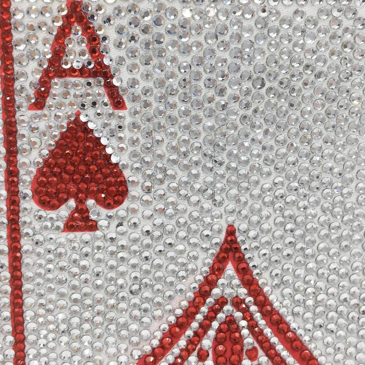 Boutique De FGG Poker Card Rhinestone Handbags Evening Bags and Clutches Women Crystal Clutch Purse for Party Casino, Mini