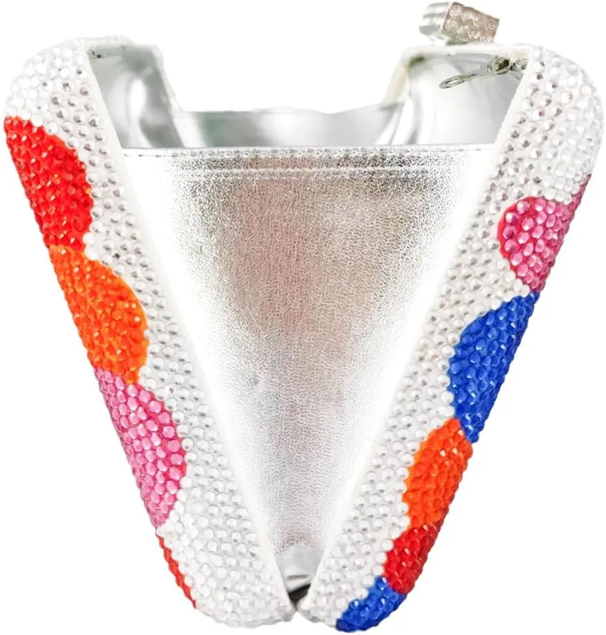 Boutique De FGG Retro Crystal Clutch Purses for Women Luxury Rhinestone Evening Bag Novelty Formal Party Clutch Handbag,Mini
