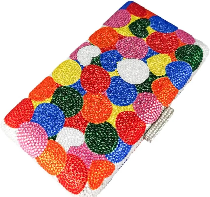 Boutique De FGG Retro Crystal Clutch Purses for Women Luxury Rhinestone Evening Bag Novelty Formal Party Clutch Handbag,Mini
