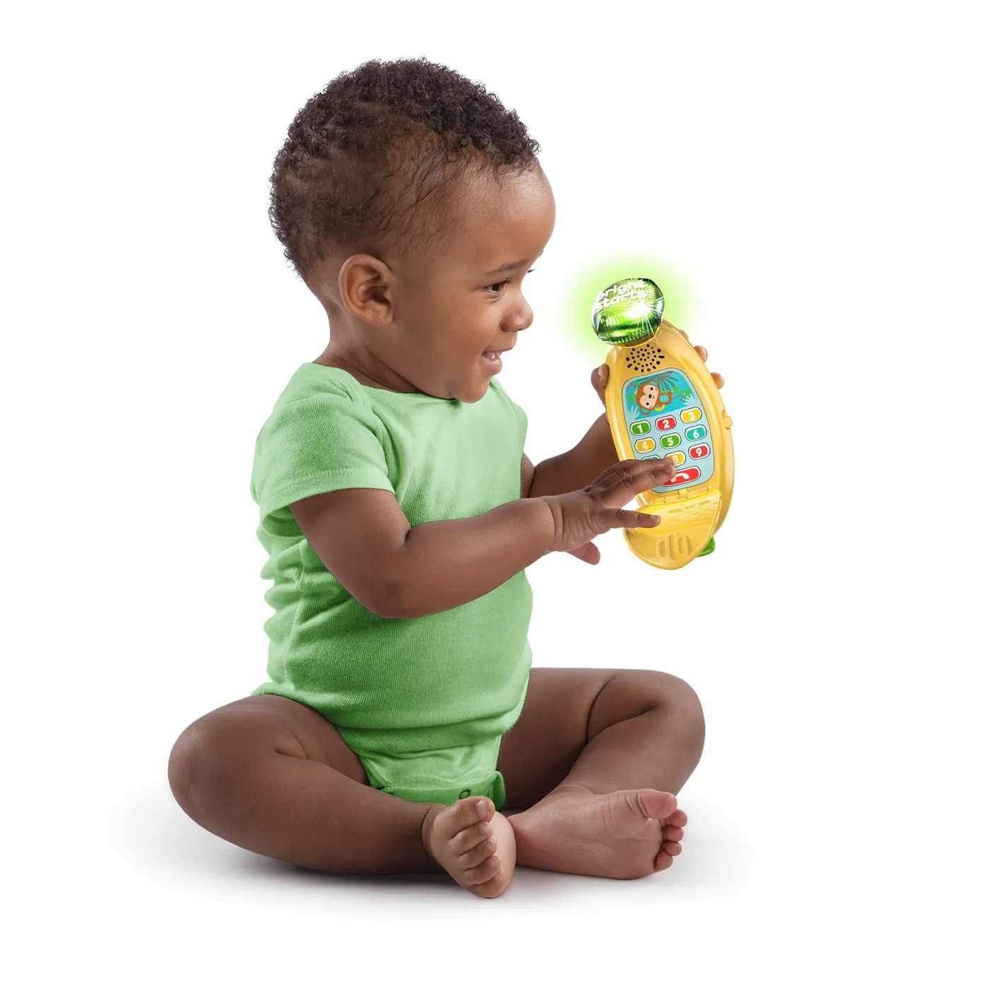 Bright Starts Babbling Banana Ring and Sing Interactive Activity Toy