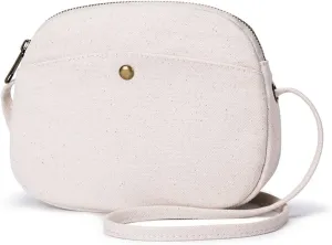 Canvas Round Crossbody Bag for Women Adjustable Length Fashionable and Spacious Women Crossbody Bags