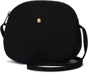 Canvas Round Crossbody Bag for Women Adjustable Length Fashionable and Spacious Women Crossbody Bags