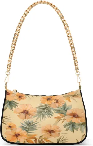 CEBUGI Crossbody Bags for Women Shoulder Purse Vintage Flower Handbags Stylish Clutch Purse with Chain Strap